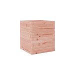 Jardinire bac lit surlev plantes fleurs terrasse 40 x 40 x 46 cm bois marron