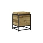 Jardinire bac lit surlev plantes fleurs terrasse 40 x 40 x 50 cm bois marron