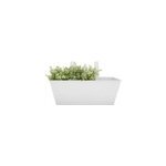 Jardinière blanche en zinc Jardinière blanche en zinc