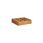 Jardini�re lit sur�lev� plantes fleurs jardin � 60 x 60 x 15 cm bois marron