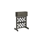 Jardinière à treillis de jardin gris 45 45 x 30 x 74 cm bois marron Jardinière à treillis de jardin gris 45 45 x 30 x 74 cm bois marron