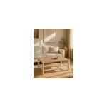 Jaya - table basse branche de teck et corde