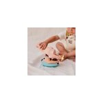 Jouet de bain made in france en mati�re recycl�e hydravion de petit ours brun