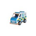 Jouet de fourgon de police en bois