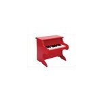 Jouet piano rouge bois hape