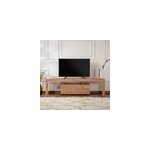 Juxe - meuble tv avec placards en bois 180cm Juxe - meuble tv avec placards en bois 180cm