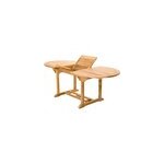 Kajang table de jardin ovale et 6 chaises en teck