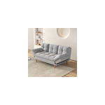 Kalmar - canapé convertible et modulable 3 places en tissu gris clair Kalmar - canapé convertible et modulable 3 places en tissu gris clair