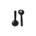 Key - couverts � salade en corne naturelle noire - 29cm