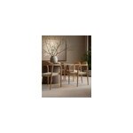 Kima - lot de 2 chaises kima en teck massif et corde beige