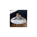 Kit bavoir et plateau gris perle Kit bavoir et plateau gris perle