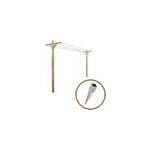 Kit tendoir + 2 supports  enfoncer