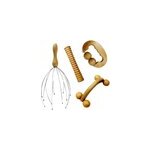 Kit de massage, rouleau en bois