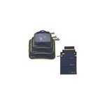 Kit organiseur 6 pochettes de voyage bleu marine