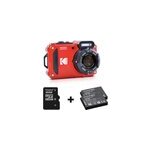 Kodak pixpro wpz2 rouge + 2�me batterie + carte sd