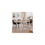 Kotor table  manger industrielle extensible 10 personnes blanche