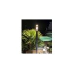 Lampadaire ext�rieur pyramide 2m noir