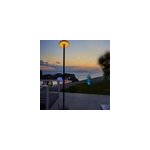 Lampadaire solaire noir vivia