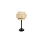 Lampe abat - jour papier rotin 3 niveaux