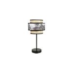 Lampe abat - jour papier rotin 3 niveaux o