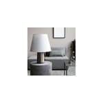 Lampe � poser bakora en m�tal et abat jour jute gris house doctor