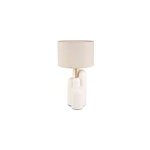 Lampe c�ramique dune blanc dor�