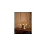 Lampe en chrome et fibre de verre n�656
