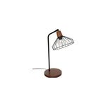 Lampe droite caf� caramel h47