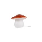 Lampe grand champignon rouge brique