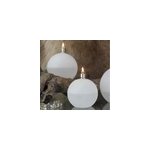 Lampe � huile forme boule en verre givr� taille m peri living