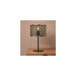 Lampe noire et dore