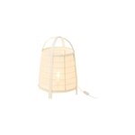 Lampe polyester beige h. 52. 5cm