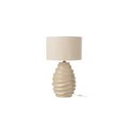 Lampe poterie beige h. 68cm