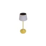 Lampe de table � batterie solaire emmi - jaune et blanc