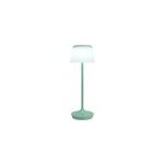 Lampe de table � batterie solaire emmi - menthe et blanc