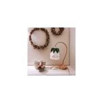 Lampe de table kikyo avec pied flexible et petit abat - jour en papier