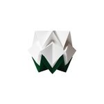 Lampe de table origami bicolore taille s Lampe de table origami bicolore taille s