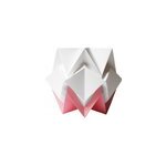Lampe de table origami bicolore taille s Lampe de table origami bicolore taille s
