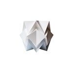 Lampe de table origami bicolore taille s Lampe de table origami bicolore taille s