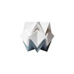 Lampe de table origami bicolore taille s Lampe de table origami bicolore taille s