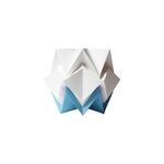 Lampe de table origami bicolore taille m Lampe de table origami bicolore taille m