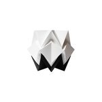 Lampe de table origami bicolore taille m Lampe de table origami bicolore taille m