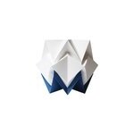 Lampe de table origami bicolore taille m Lampe de table origami bicolore taille m