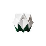 Lampe de table origami bicolore taille m