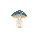 Lampe veilleuse maison champignon bleu
