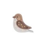 Lampe veilleuse oiseau caf beige
