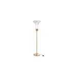 Lampe verre transparent h. 155cm