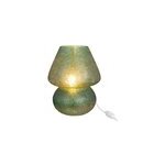 Lampe verre vert h. 30cm