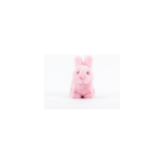 Peluche lapin léon assis rose Peluche lapin léon assis rose