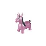 Licorne sauteuse gonflable rose